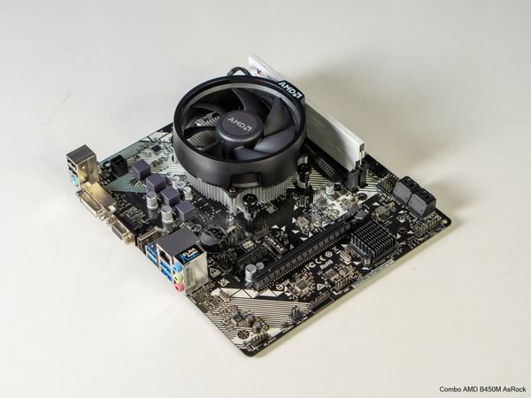 Combo Mainboard AMD B450M - Ryzen 5 5600X Tray - Ram 8G/3200