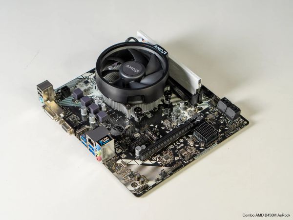 Combo Mainboard AMD B450M - Ryzen 5 5500 - Ram 16G/3200 - New Box