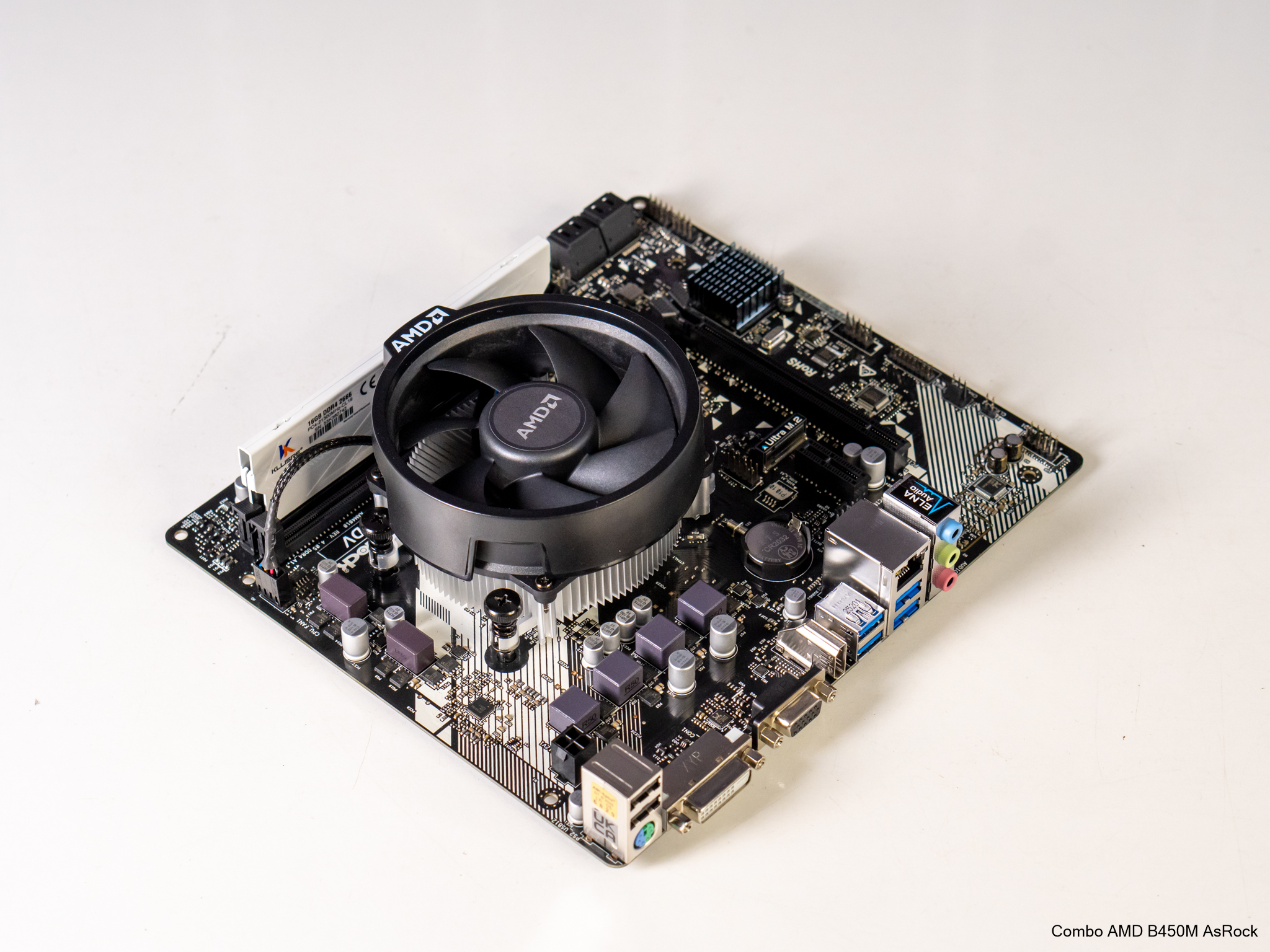 Combo Mainboard AMD B450M - Ryzen 5 5600X - Ram 8G/3200 - New Box