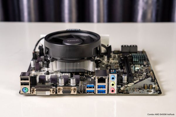 Combo Mainboard AMD B450M - Athlon 3000G - Ram 8G/3200 - New Box