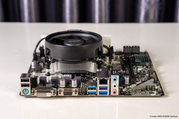 Combo Mainboard AMD B450M - Ryzen 5 5500 - Ram 8G/3200 - New Box