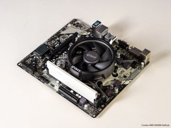 Combo Mainboard AMD B450M - Ryzen 7 5700X Tray - Ram 8G/3200