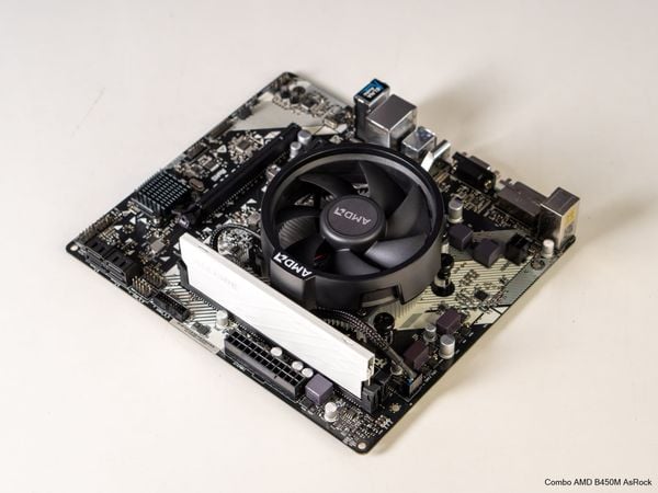Combo Mainboard AMD B450M - Ryzen 5 5500 Tray - Ram 8G/3200