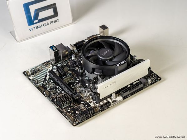 Combo Mainboard AMD B450M - Ryzen 5 5600X Tray - Ram 8G/3200