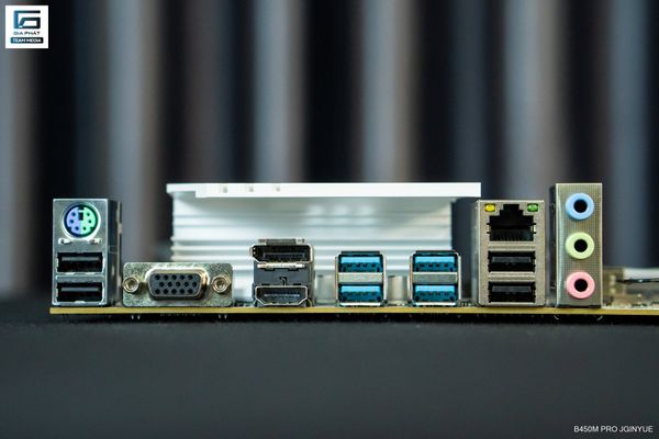 Bo mạch chủ JGINYUE B450M PRO ARGB DDR4 AMD AM4 - Màu trắng