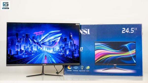 Yunsi Y250ZF Phẳng (24.5 inch, 100Hz, FHD, 1ms, VGA -HDMI) - Màu đen