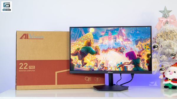 Màn hình VSP AiVision A222FV (Chân đế mới, 22inch, VA, FHD, 100Hz, 5ms) - Màu đen