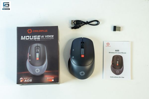 Chuột thông minh Coolerplus CPM A05 (tích hợp chat GPT AI) - Màu đen