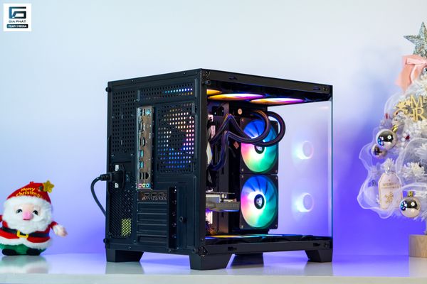 Thùng máy tính Gaming Coolerplus CUBIC 360 - Màu đen