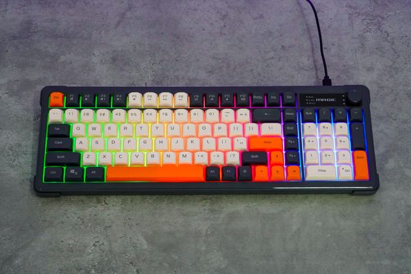 Bàn phím giả cơ Magic K-01L LED RGB Type-C - Mix