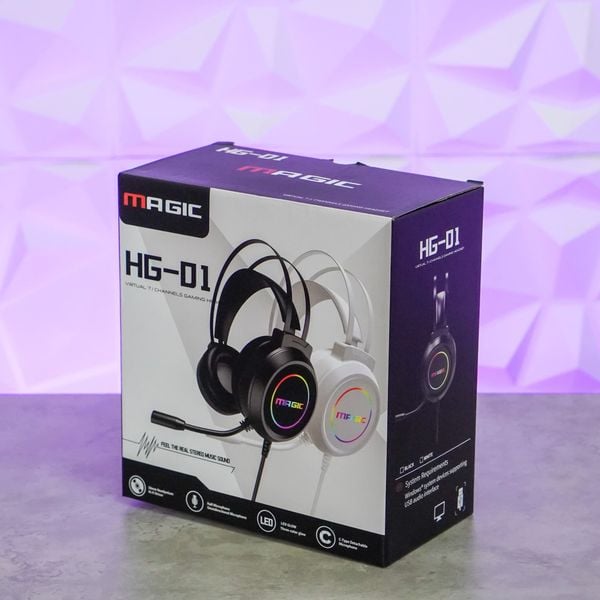Tai nghe Gaming Magic HG-01 7.1 Surround - Màu đen