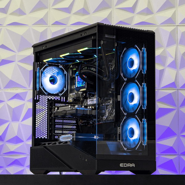 Case máy tính Gaming EDRA ECS1508 ATX - Màu đen