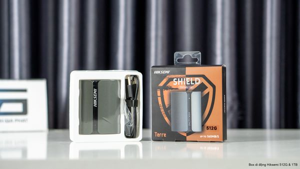 Ổ cứng di động SSD HIKSEMI 512GB T300S - Màu xám