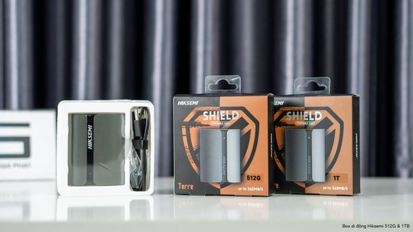 Ổ cứng di động SSD HIKSEMI 1TB T300S - Màu xám