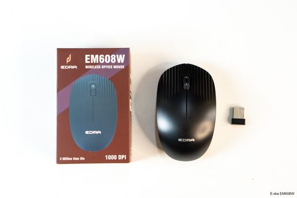 Chuột E-dra EM608W (2.4GHz, 1000DPI) - Màu đen