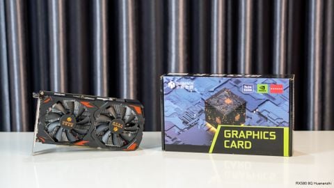 Card màn hình Huananzhi RX580 8G GDDR5 2048SP - Màu đen
