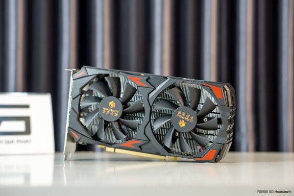 Card màn hình Huananzhi RX580 8G GDDR5 2048SP - Màu đen