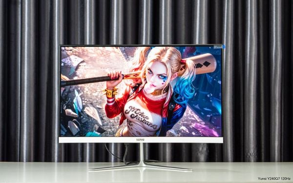 Yunsi Y240Q7 24 inch (100Hz, VA, 3ms, FHD, Cong nhẹ) - Màu trắng