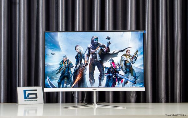 Yunsi Y240Q7 24 inch (120Hz, 3ms, VA, FHD, Cong nhẹ) - Màu trắng