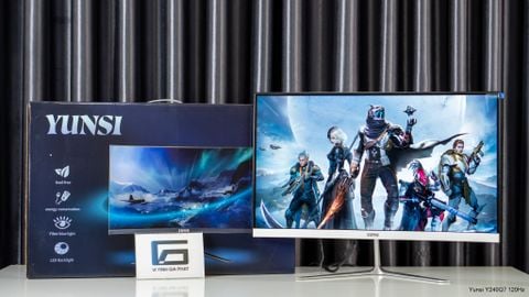 Yunsi Y240Q7 24 inch (120Hz, 3ms, VA, FHD, Cong nhẹ) - Màu trắng