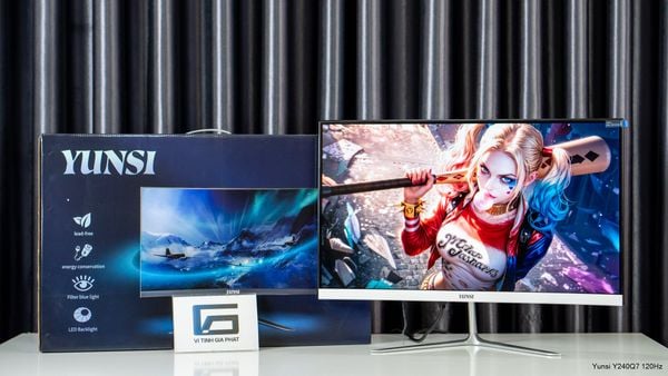 Yunsi Y240Q7 24 inch (100Hz, VA, 3ms, FHD, Cong nhẹ) - Màu trắng
