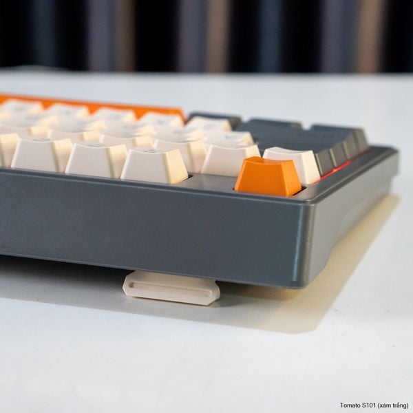 Combo bàn phím chuột Tomato S101 MIX LED RGB - Xám trắng