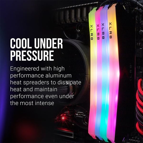 Ram Desktop DDR4 8GB 3200 PNY XLR8 Gaming EPIC-X RGB - Màu trắng
