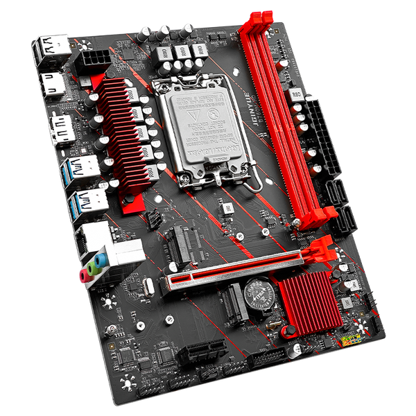 Bo mạch chủ JGINYUE B760M-HD không có WiFi DDR4 - Màu đen