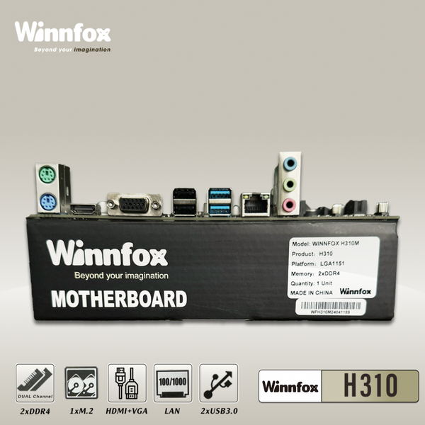 Bo mạch chủ H310 Winnfox (DDR4, M-ATX, LGA1151)