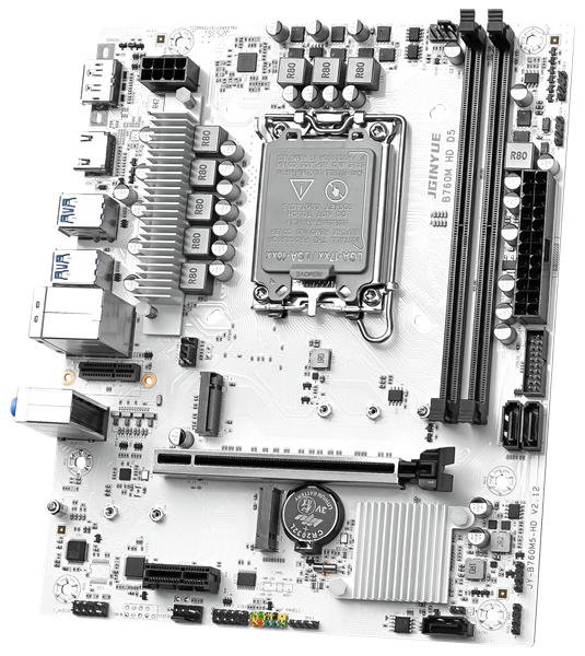 Bo mạch chủ JGINYUE B760M-HD D5 DDR5 LGA1700 - Màu trắng