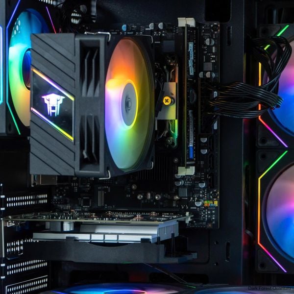 Case eMaster Quantum Black, M ATX, sẵn 5 Fan ARGB, kính cường lực 3mm