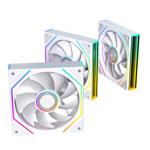 Fan Case Leopard Prism 4RS Ultra ARGB 120mm Trắng