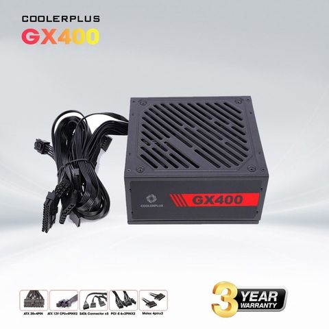 Bộ nguồn máy tính Coolerplus GX400 400W - 2ND Không Box