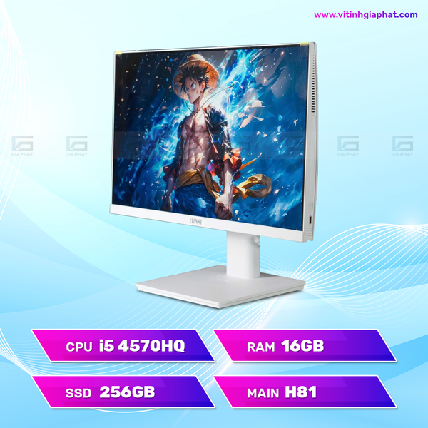 All in one YUNSI 24 inch Gen 4 (i5 4570HQ - 16G - 256G - Wifi) - Màu trắng