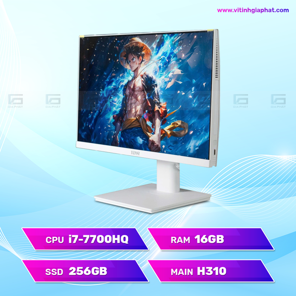All in one YUNSI 24 inch Gen 7 (i7 7700HQ - 16G - 256G - Wifi) - Màu trắng