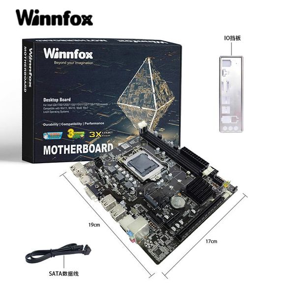 Bo mạch chủ H61 Winnfox (DDR3, M-ATX, LGA1155)