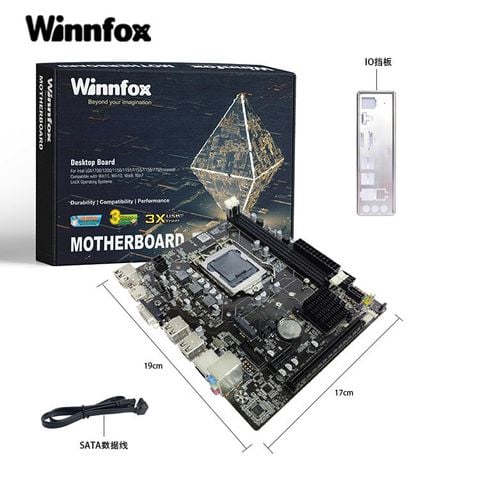 Bo mạch chủ H61 Winnfox (DDR3, M-ATX, LGA1155)