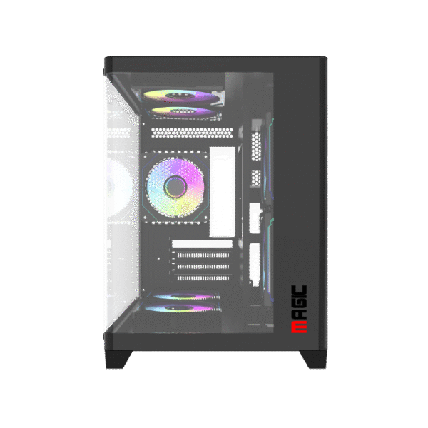 Thùng máy tính Magic GM-02 CURVED (M-ATX) - Màu Đen
