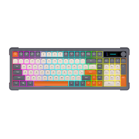 Bàn phím giả cơ Magic K-01L LED RGB Type-C - Mix