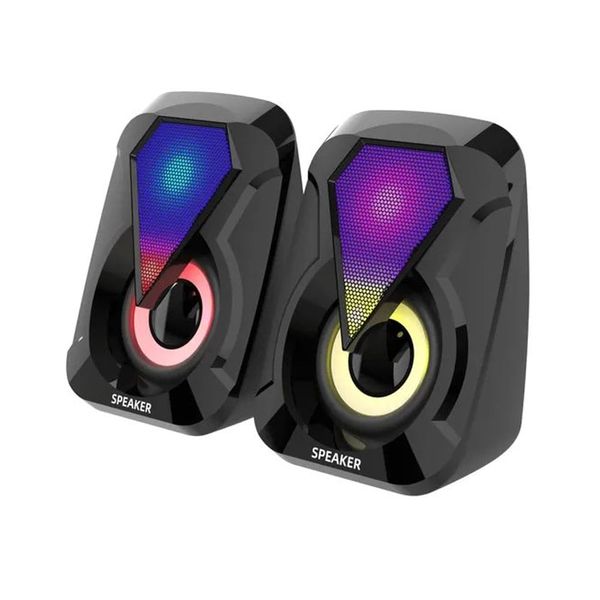 Loa Mini có dây 2.0 E-1053S 6W LED RGB 7 màu