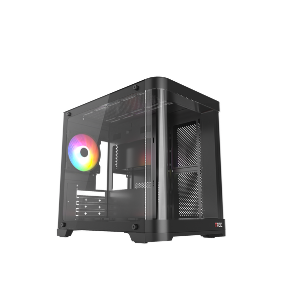 Thùng máy tính Magic GM-02 CURVED (M-ATX) - Màu Đen
