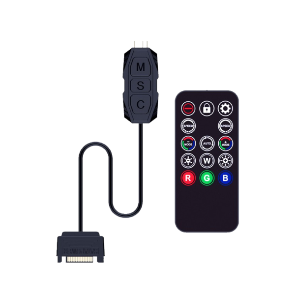 Bộ HUB và Remote ARGB MAGIC F-120