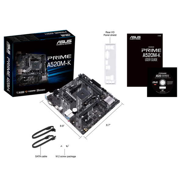 Bo mạch chủ ASUS PRIME A520M-K DDR4 M-ATX