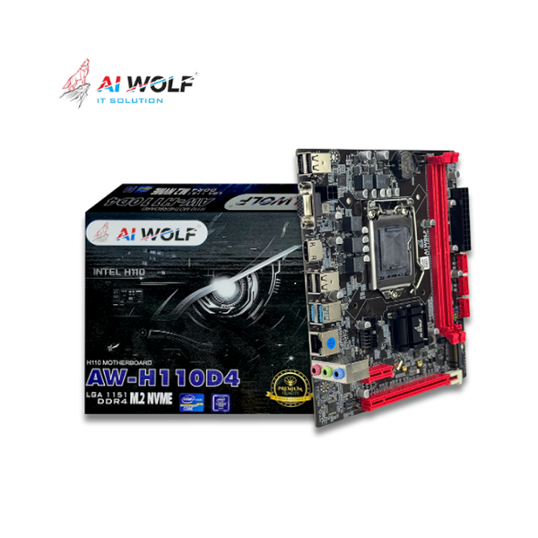 Bo mạch chủ AIWOLF H110 DDR4 (M-ATX, VGA + HDMI) Chính Hãng Full VAT