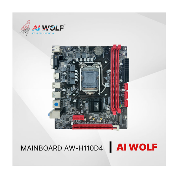 Bo mạch chủ AIWOLF H110 DDR4 (M-ATX, VGA + HDMI) Chính Hãng Full VAT