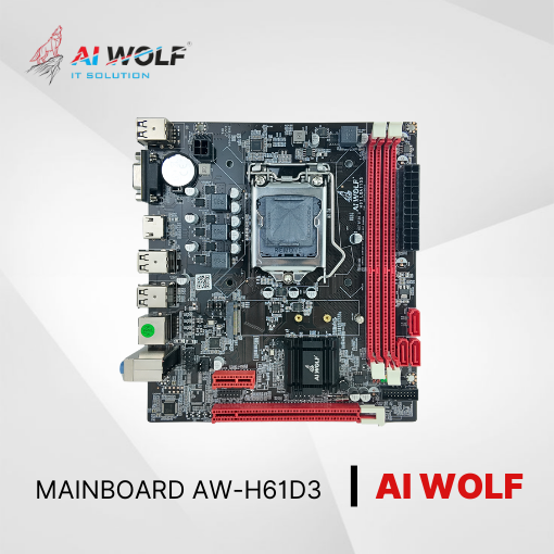 Bo mạch chủ AIWOLF AW-H61D3 (M-ATX, VGA + HDMI, LGA1155) Chính Hãng Full VAT