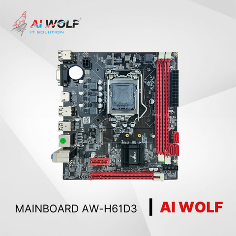 Bo mạch chủ AIWOLF AW-H61D3 (M-ATX, VGA + HDMI, LGA1155) Chính Hãng Full VAT
