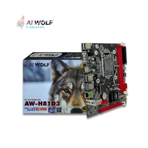 Bo mạch chủ AIWOLF AW-H81D3 (M-ATX, VGA + HDMI, LGA1150) Chính Hãng Full VAT