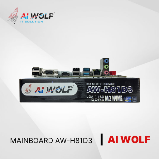 Bo mạch chủ AIWOLF AW-H81D3 (M-ATX, VGA + HDMI, LGA1150) Chính Hãng Full VAT