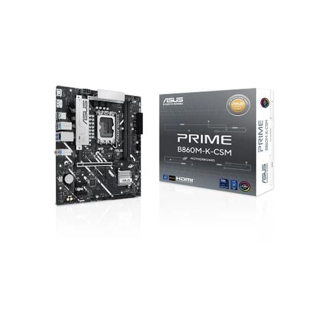 Bo mạch chủ Asus PRIME B860M-K-CSM (Intel B860, LGA 1851, DDR5, M-ATX)